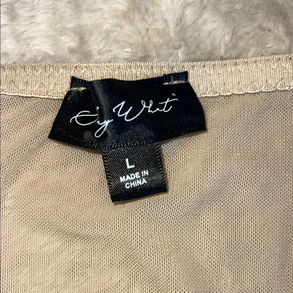 Say What? Tan Structured Bra Intimates       Size‎ Large - Picture 5 of 9